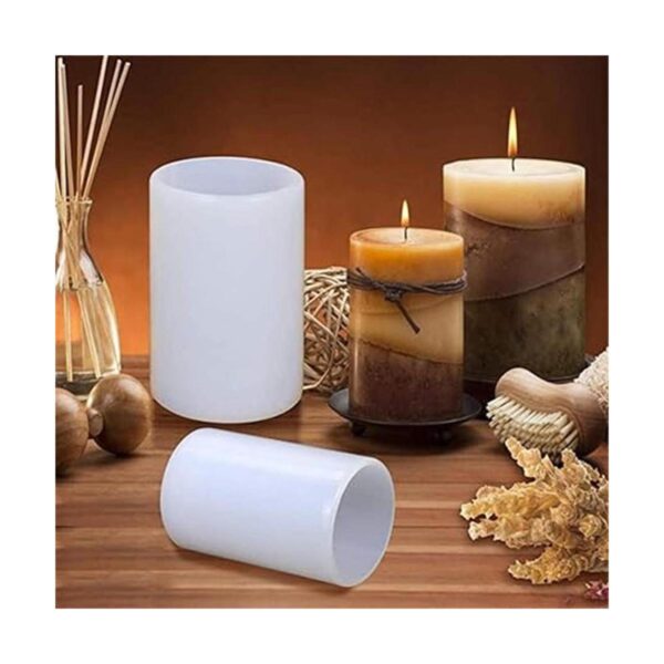 GERUSEA GTian Moldes de silicona para velas cilíndricas