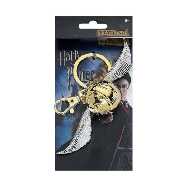 Llavero de estaño de snitch dorada de Harry Potter_1
