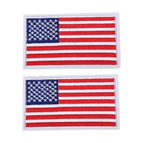 2 parches de la bandera de Estados Unidos bordados_1