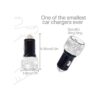 Cargador de automóvil dual USB con cristales brillantes_2