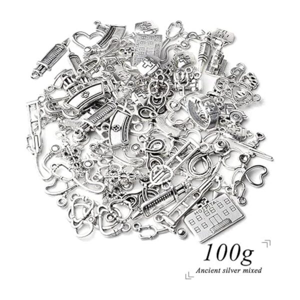 3.53 oz Artesanía Suministros Antiguos de Plata Médica