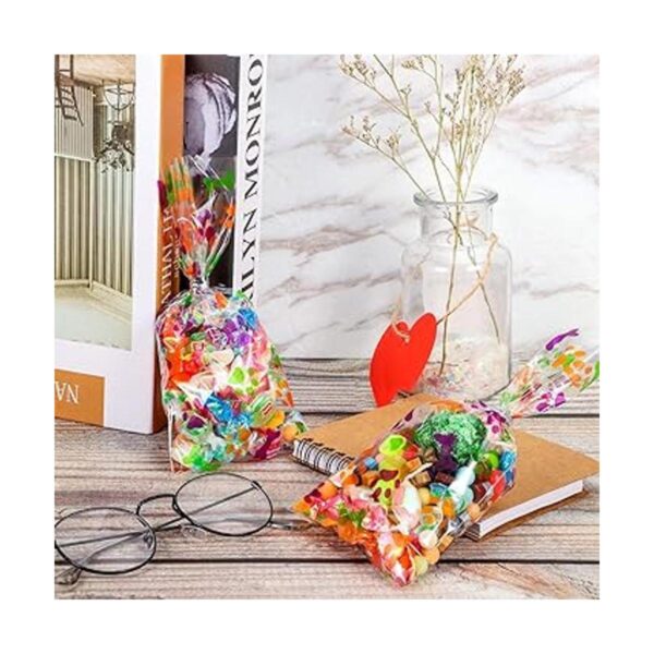 Maitys 100 bolsas de celofán con estampado de hueso de_4
