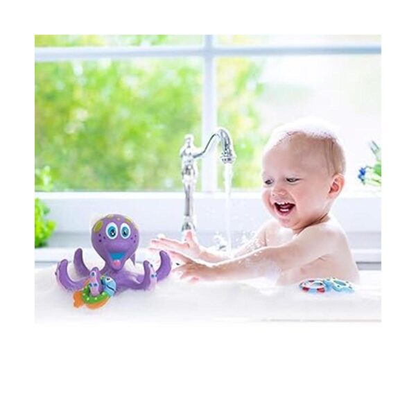 Nuby Pulpo morado flotante con 3 anillos de hoopla_2