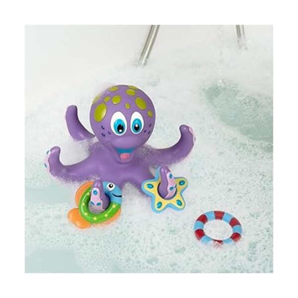 Nuby Pulpo morado flotante con 3 anillos de hoopla_4