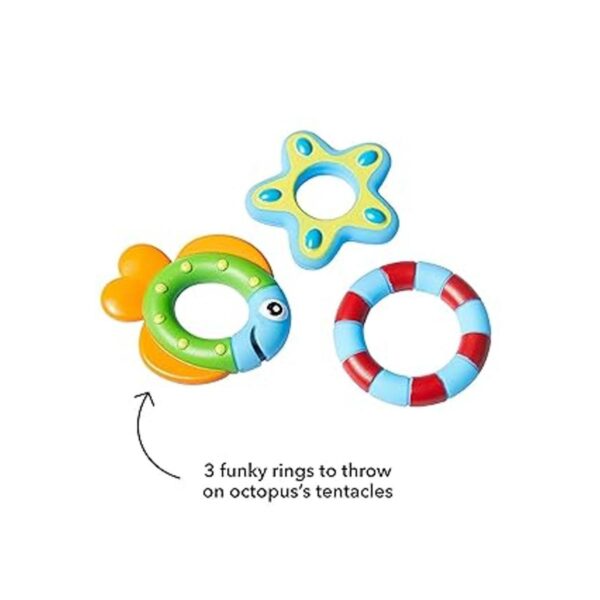 Nuby Pulpo morado flotante con 3 anillos de hoopla_6