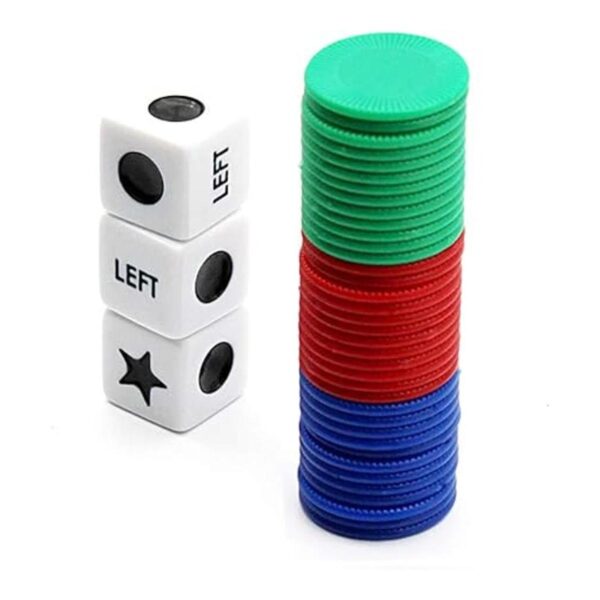 Juego de dados izquierdaderechacentro con 3 dados 36_2