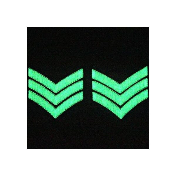 Brilla en la oscuridad militar uniforme galones sargento_3