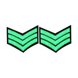 Brilla en la oscuridad militar uniforme galones sargento_1