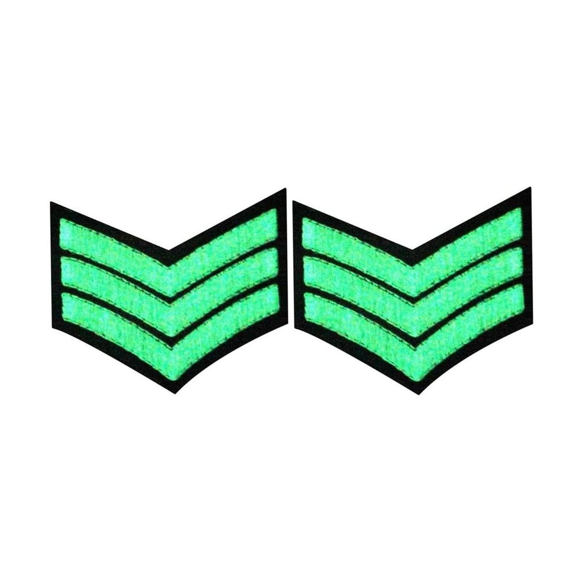 Brilla en la oscuridad militar uniforme galones sargento