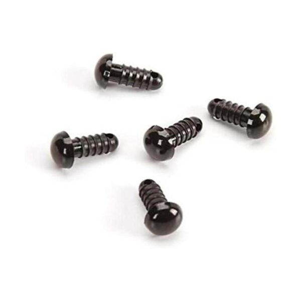 topwel 100pcs Solid Negro Plástico Seguridad noses Ojos_1