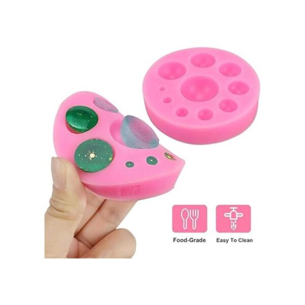 Meiyouju 2 moldes de silicona con piedras preciosas