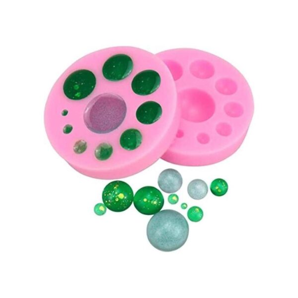 Meiyouju 2 moldes de silicona con piedras preciosas