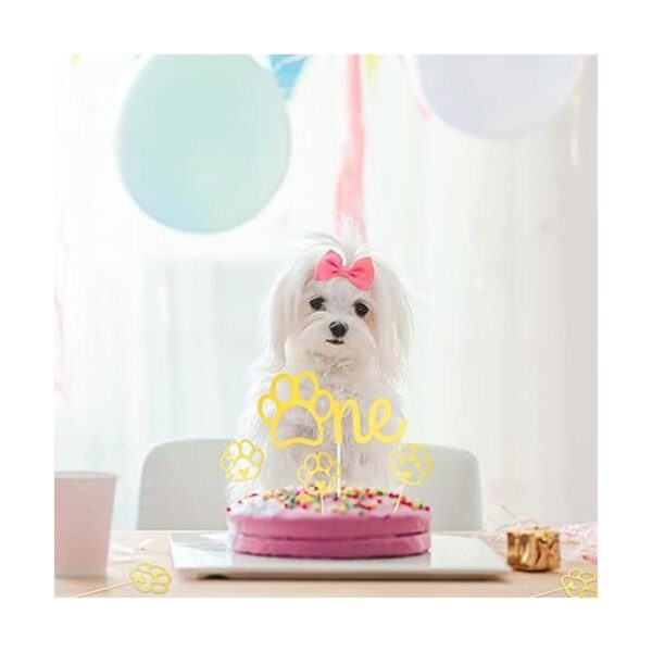 37 paquetes de adornos de pastel con diseño de pata de