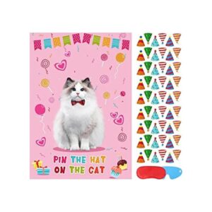 Pin The Hat On The Cat Party Game Juego de fiesta de_1