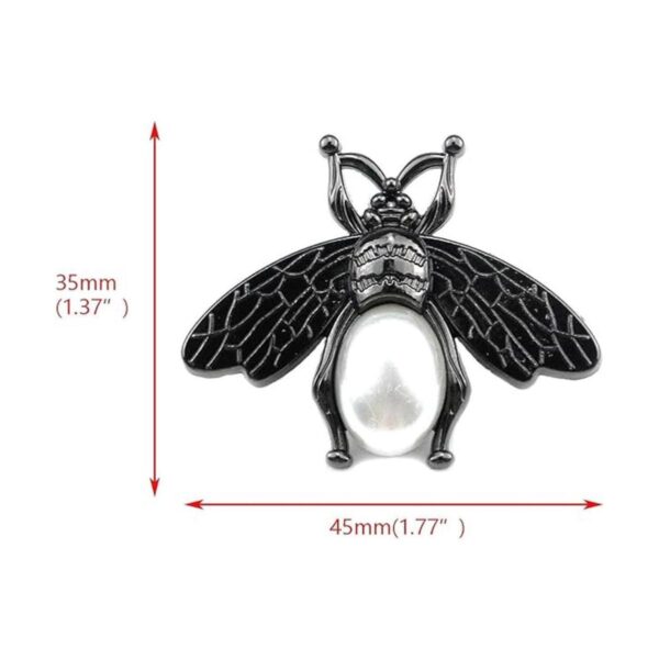 Quluxe 10 botones de metal de abeja botones de perlas_2