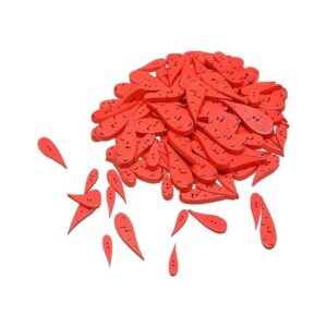 EORTA 200 botones con forma de zanahoria rojaagua en_1