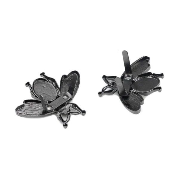 Quluxe 10 botones de metal de abeja botones de perlas_4