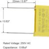 uxcell Condensadores de seguridad polipropileno X2 MKP_3