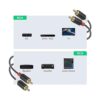JD Cable RCA 2RCA a 2RCA RCA 2 RCA macho a 2 RCA macho_3