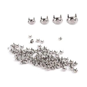 haworths 100pcs 7 mm color plateado envejecido Ronda Dome