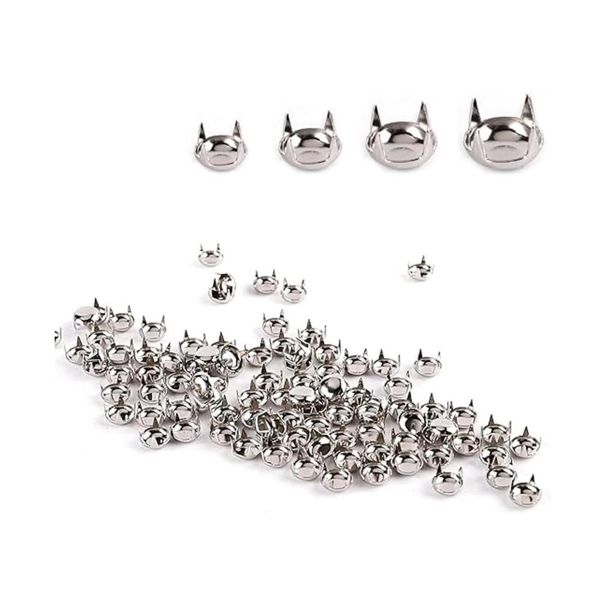 haworths 100pcs 7 mm color plateado envejecido Ronda Dome