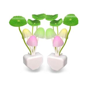 Paquete de 2 luces LED UTLK enchufables de hongo con_1