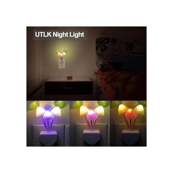 Paquete de 2 luces LED UTLK enchufables de hongo con_2