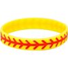Pulseras de silicona de softball Paquete de 8 regalos de_3