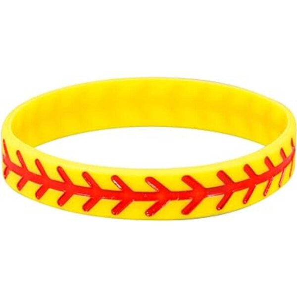 Pulseras de silicona de softball Paquete de 8 regalos de_3
