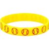 Pulseras de silicona de softball Paquete de 8 regalos de_4