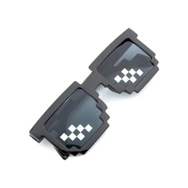 JINTOU 2 pcs Thug Life Sunglasses Mosaic Pixel Sunglasses