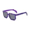 JINTOU 2 pcs Thug Life Sunglasses Mosaic Pixel Sunglasses