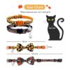 Pohshido Paquete de 2 collares de pajarita para gatos de