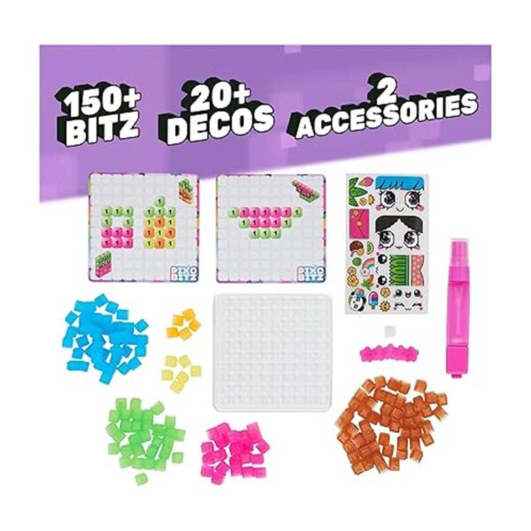 Pixobitz Paquete transparente con 156 cuentas exclusivas_2