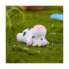 6 figuras en miniatura de animales de vaca decoración de