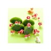 Lindas figuras miniaturas de hongos pequeños adornos de_4