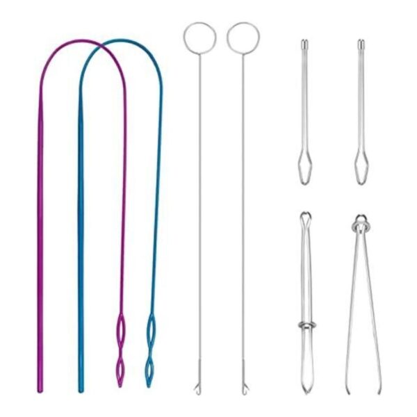 Arcemain 8 piezas de enhebrador de cordón herramientas de_1