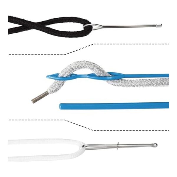 Arcemain 8 piezas de enhebrador de cordón herramientas de_3