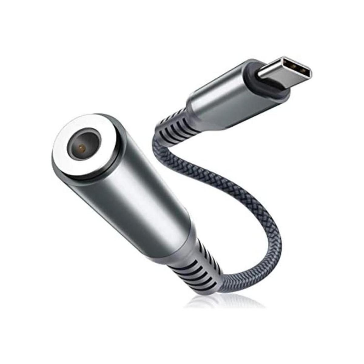 Adaptador USB C a 0.138 in conector auxiliar de audio