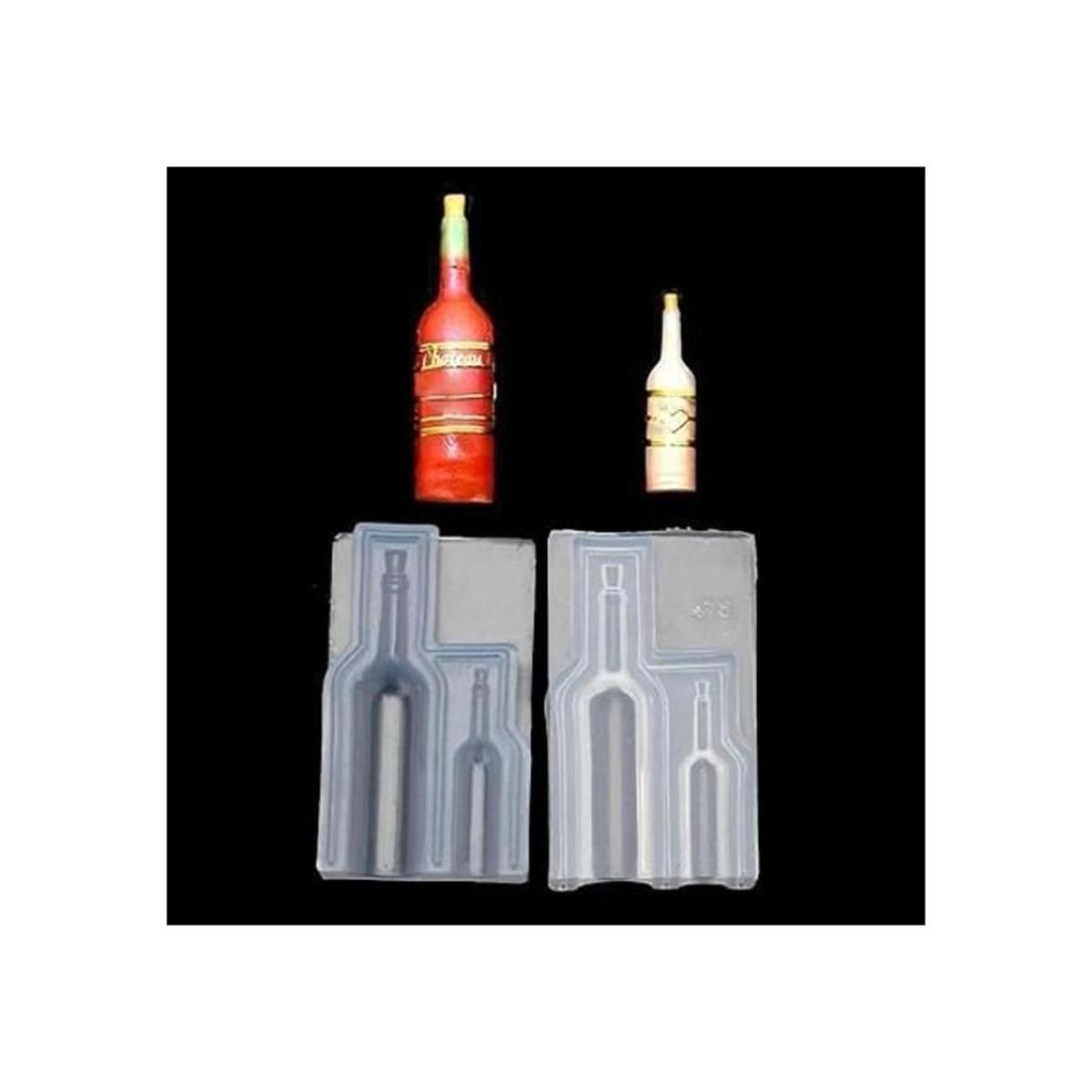 ResinPro Molde de silicona para botella de vino diseño 3D