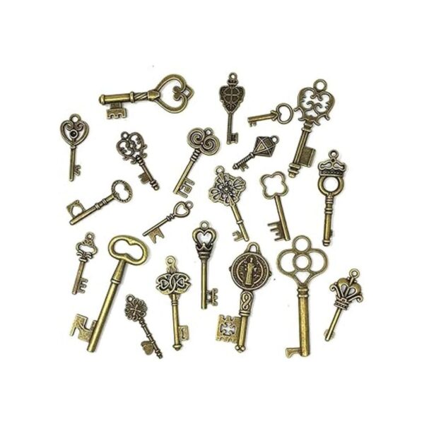 JIALEEY Juego de 125 llaves de esqueleto vintage estilo_2