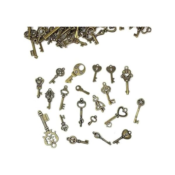 JIALEEY Juego de 125 llaves de esqueleto vintage estilo_4