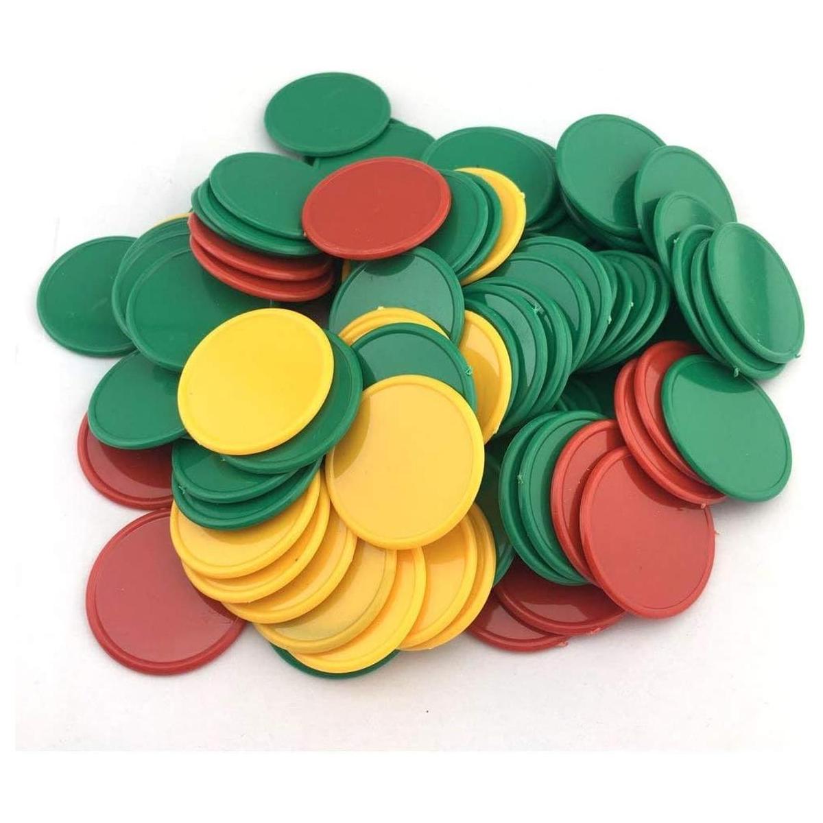 Opaque 1 12 Inch Plastic Counting Counters Poker Chips