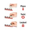 Ernst Manufacturing Clips de enchufe de bloqueo giratorio_5