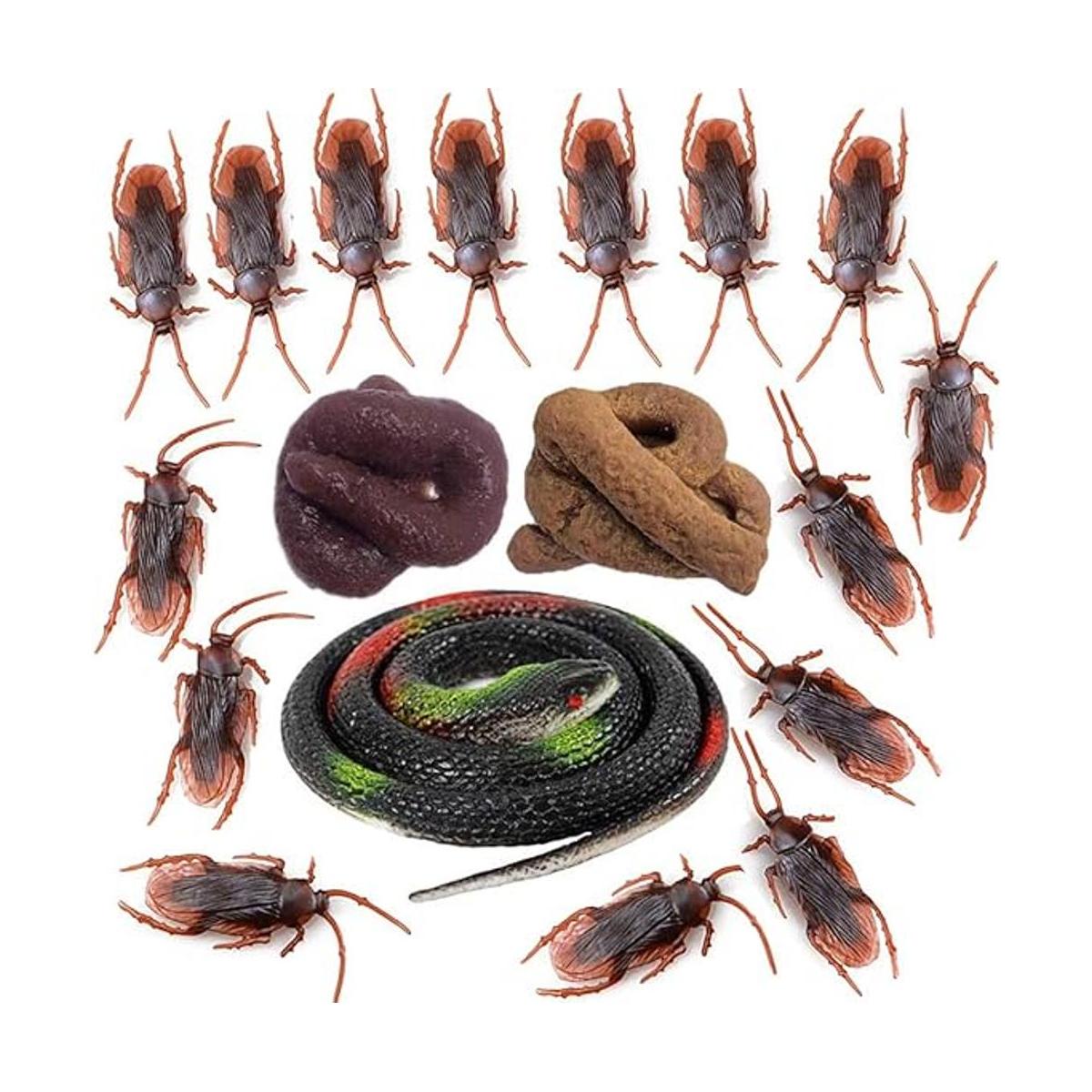Datconect Cucaracha falsa de plástico realista para caca