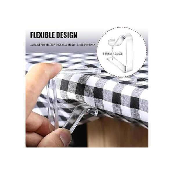Clips de mantel transparentes para mantel de plástico
