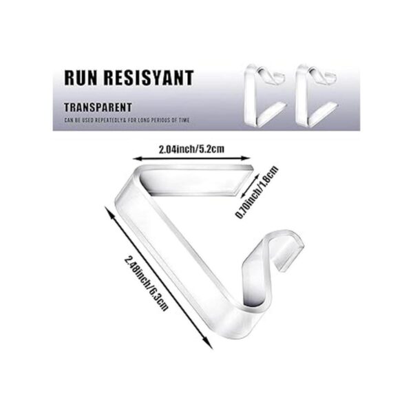Clips de mantel transparentes para mantel de plástico