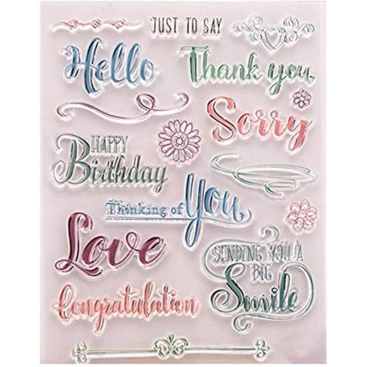 Tarjetas de felicitación de feliz cumpleaños con texto en