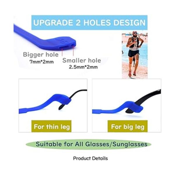SAIGO Correa de silicona antideslizante para gafas