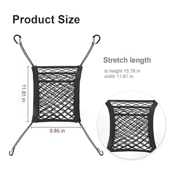 Amiss Soporte de 3 capas para bolso de mano de red para_2